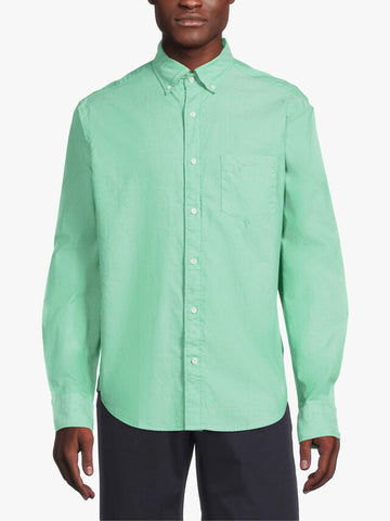 GANT Men's Riped Lime Green Oxford Button Down Shirt 348850