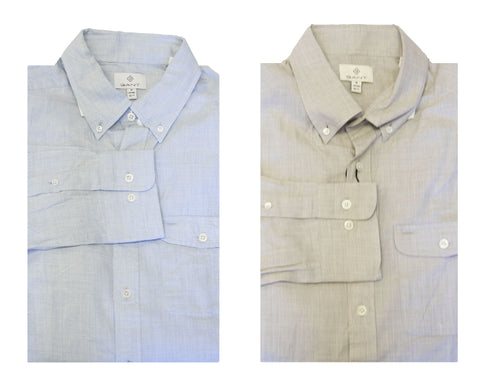 GANT DIAMOND G Men's Fitted Chambray PopOver Shirt 389102 Size M $185 NWT