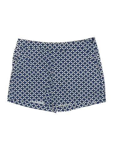 GANT Women's Pilot Blue Scale Poplin Shorts 420328 Size 10 $145 NWT