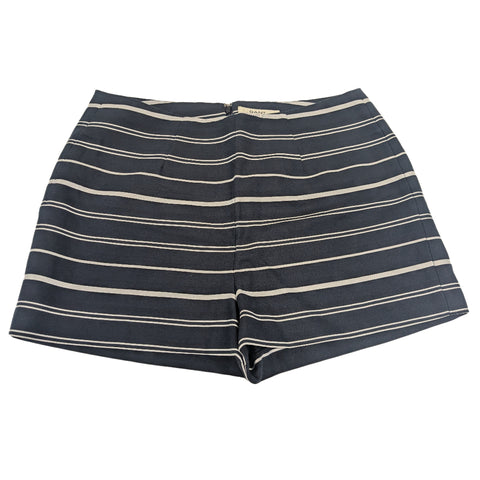 GANT Women's Evening Blue Linen Blend Striped Shorts 420332 $165 NWT