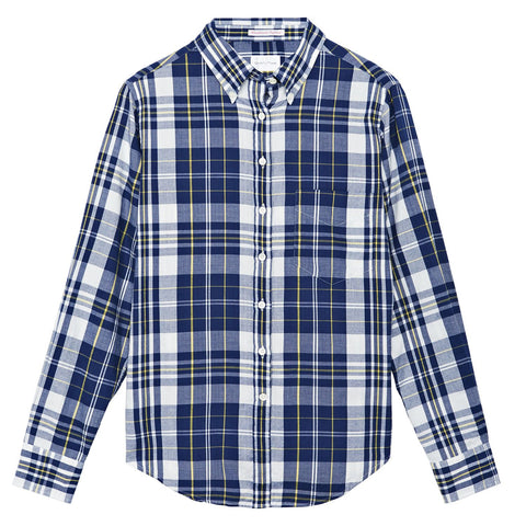 GANT RUGGER Women's Classic Blue Windblown Oxford Shirt 450885