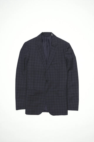 GANT DIAMOND G Classic Blue Tonal Check Blazer 7705017 Size 38 NWT