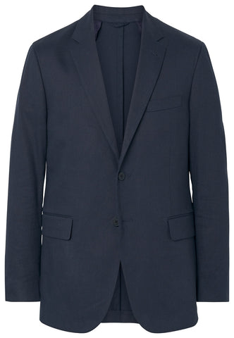 GANT Men's Classic Blue Stretch Linen Blazer 7705019 Size 38 NWT