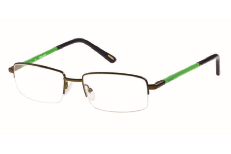 GANT Men's Half Rim G3006 Eyeglass Frames 55-18-145 -Satin Brown NEW