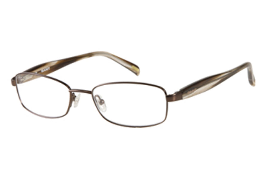 GANT Women's Rectangular Prim Eyeglass Frames 52-17-135 -Satin Brown NEW