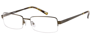 GANT Men's Half Rim G Thomas Eyeglass Frames 56-18-140 -Satin Brown NEW