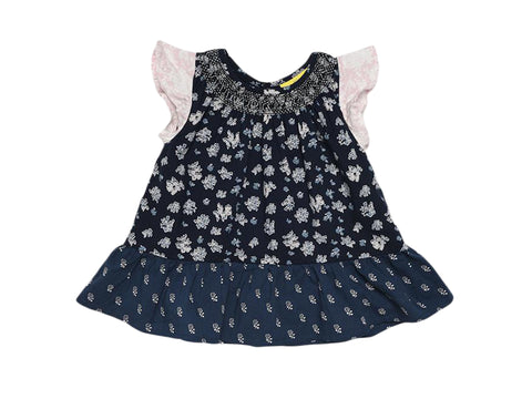 Roberta Roller Rabbit Girl's Jessica Begonia Top 8 Years Navy Blue