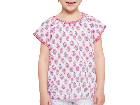 ROBERTA ROLLER RABBIT Little Girls Pink Mason Aoi Top 2 Years $55 NEW