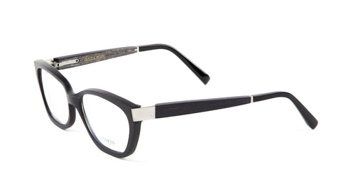 Gold & Wood Black B29 Cateye Eyeglass Frames 54mm $789 NEW