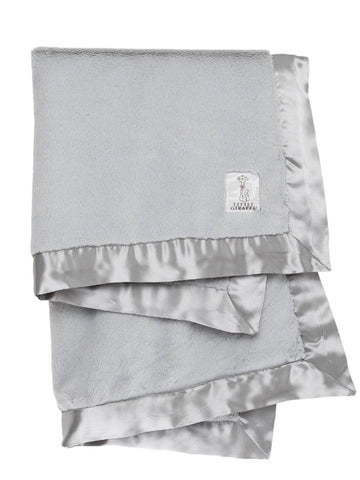 LITTLE GIRAFFE Baby's Grey Soft Warm Faux Fur Luxe Blanket 29"x35" NWT