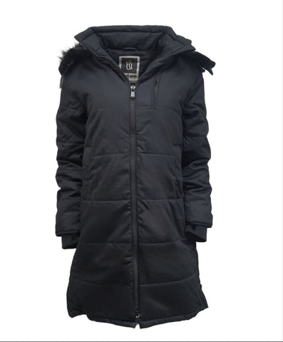 HoodLamb Women's Black Hemp Nordic Puffer #W18LNU NWT