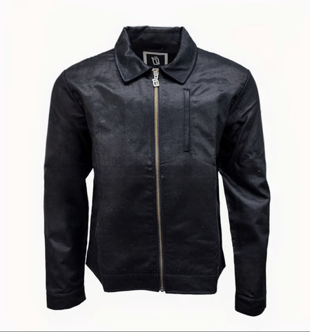 HoodLamb Men's Black Zip Up Hemp Long Sleeve JD Jacket 420 NWT