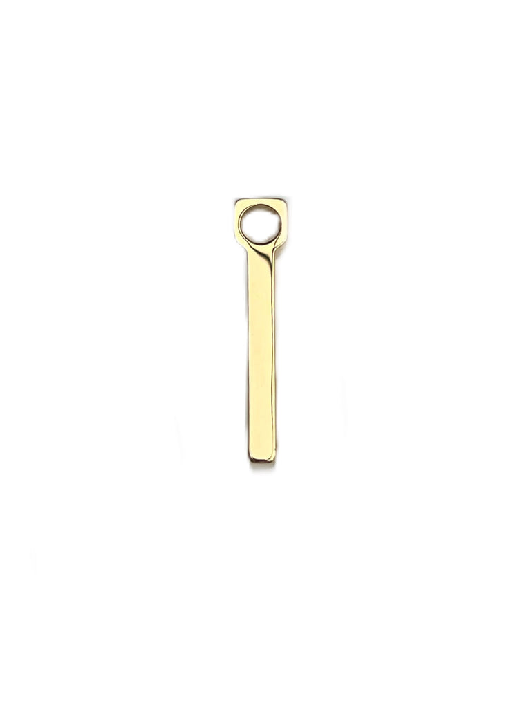 Max Mara Women's Gold Letter Alphabet I Pendant Charm NWT