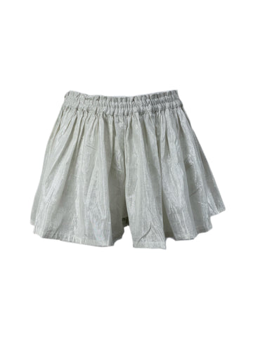 SUZI KONDI Women's Ivory Lurex Play Shorts #3008 $145 NWT