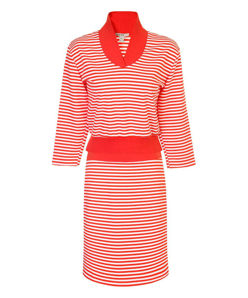 ALICE'S PIG Women's Red/White Jenny's Jersey 2-Piece Set AP077 NWT