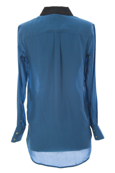 SURFACE TO AIR Women's Midnight Blue Jessie Shirt $310 NEW