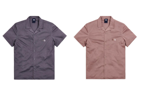 KITH Men's Camp Collar Double Mesh Button Down Shirt KH3755 NWT