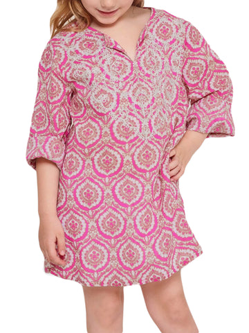 Roberta Roller Rabbit Little Girls Medallion Shaula Kurta 2 Years Pink