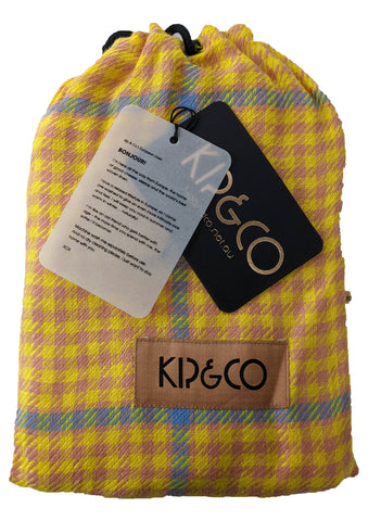 Kip&Co Linen Lemon Hounding Standard Pillowcase 1 Pc NWT