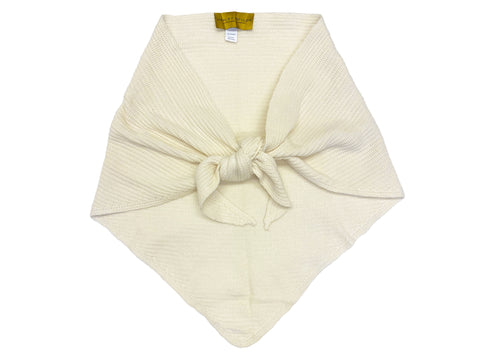 Hanley Mellon Women's Rib Knit Triangle Shawl One Size Ivory