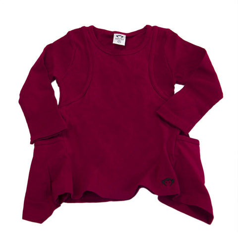 APPAMAN Little Girls' Berry Shark Bite Tunic $42 NWT