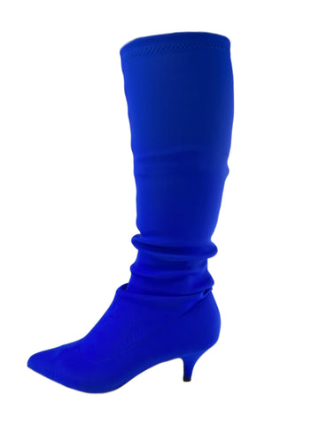 Marina Rinaldi Women's Bluette Lindsay Kitten Heel Stretchy Knee Boots NWB