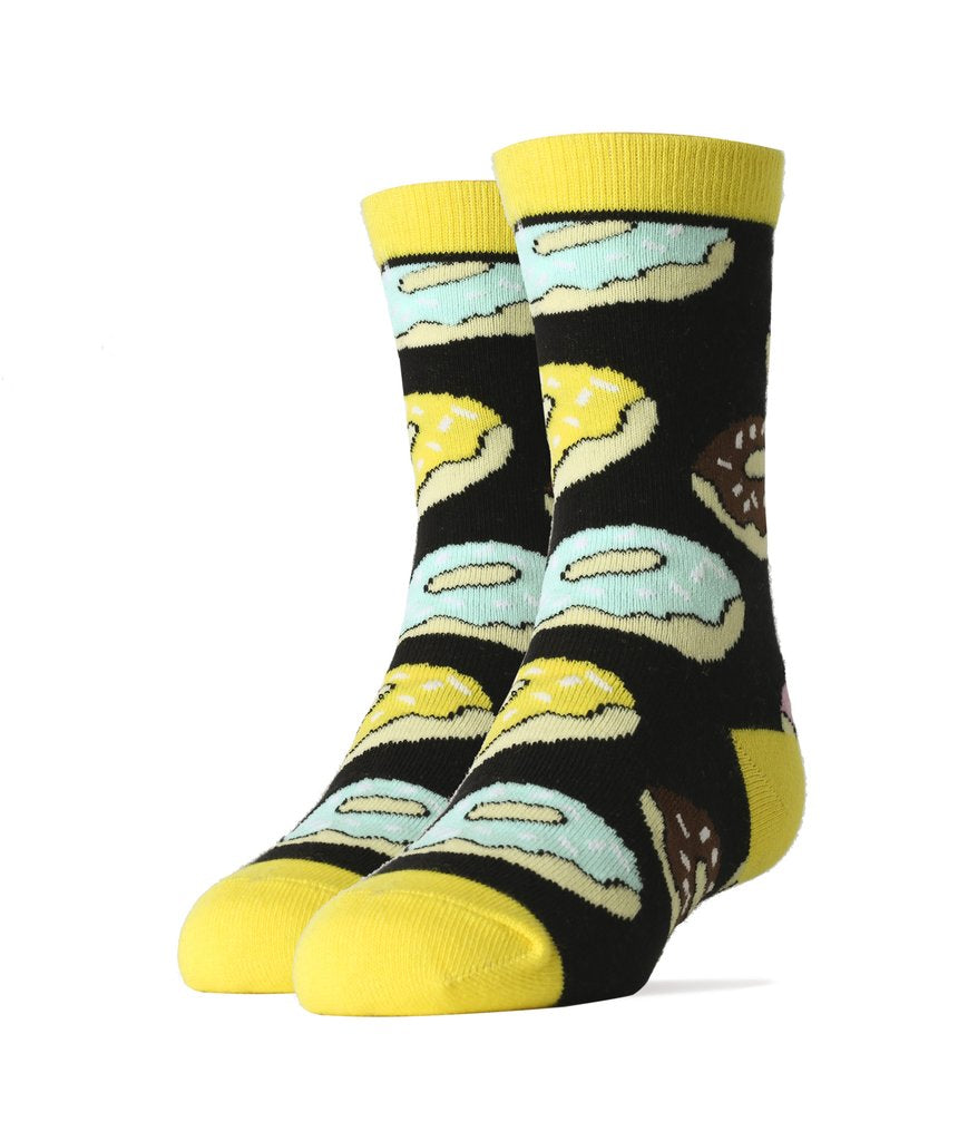 OOOH YEAH! Men's Novelty Crew Socks, Donut Magic