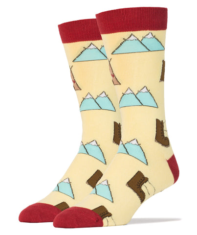 OOOH YEAH! Men's Novelty Crew Socks, Into The Wild