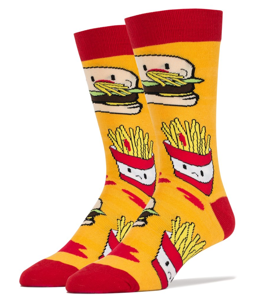OOOH YEAH! Men's Novelty Crew Socks, Super Size