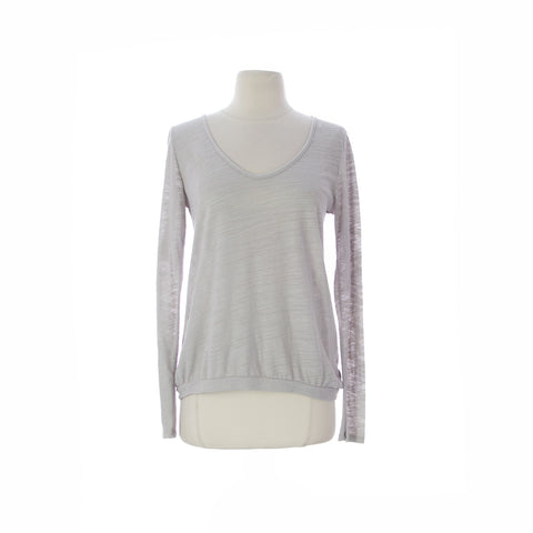 VELVET by Graham & Spencer Women's Heathered Grey Long Sleeve Top P (0-2) $100