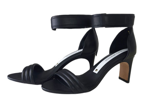 MATT BERNSON Women's Black Leather Meredian II Sandal #MB162 NWB