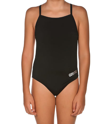 ARENA Women's Black Mast Thin Straps One Piece Swimsuit #2375855 NWT