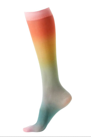HYSTERIA by HAPPY SOCKS Women's Blue Ombre Mia Ankle Socks One Size NWT