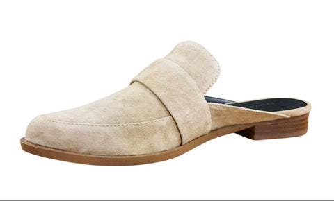REBECCA MINKOFF Women's Taupe Kid Suede Mika Slip On Loafers #M2130005 NWB