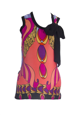 OLIAN Maternity Womens Multicolored Abstract Print Sleeveless Blouse XS $105 NWT