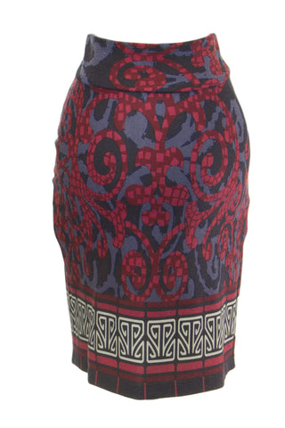 OLIAN Maternity Women's Multi Arabesque Print Pencil Skirt