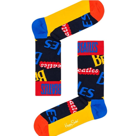 HAPPY SOCKS x The Beatles Women's Combed Cotton In The Name Of Sock 5.5-9.5 NWT