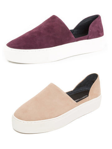 REBECCA MINKOFF Women's Nana Suede Slip-On Platform Sneakers $130 NIB
