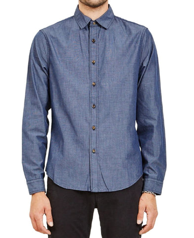 Alex Mill Men's Navy End On End School Cotton Button-Up Shirt NWT