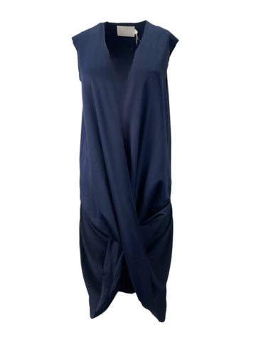 SOLACE London Navy Nika Midi Dress Size US 4 NWT