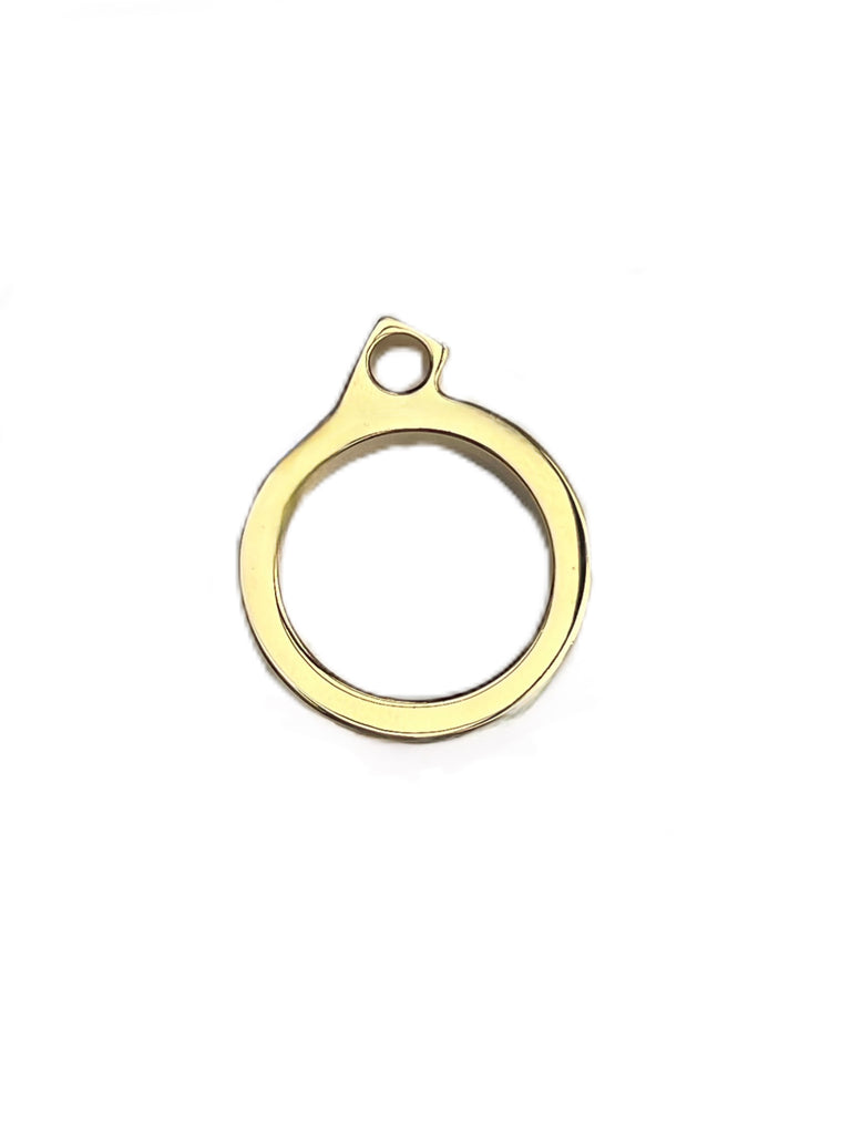 Max Mara Women's Gold Letter Alphabet O Pendant Charm NWT