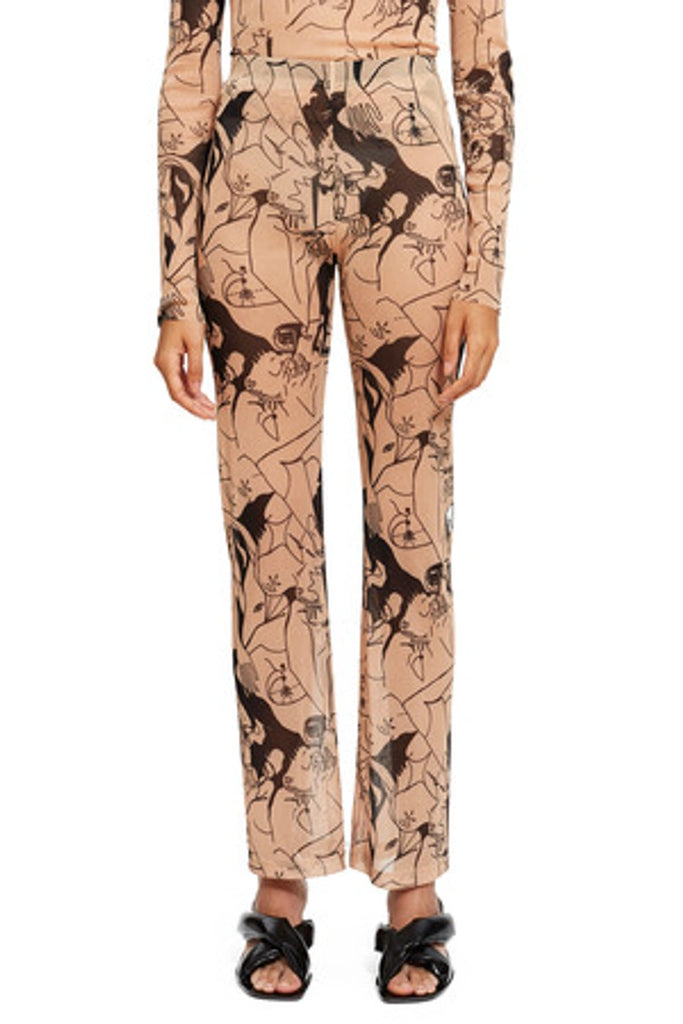 OPENING CEREMONY Chella Man Sheer Beige Mesh Pants Size M $125 NWT