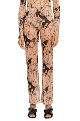 OPENING CEREMONY Chella Man Sheer Beige Mesh Pants Size M $125 NWT