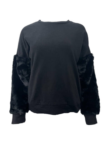 LOST IN LUNAR Women's Black Panther Cotton Sweater Size S NWT