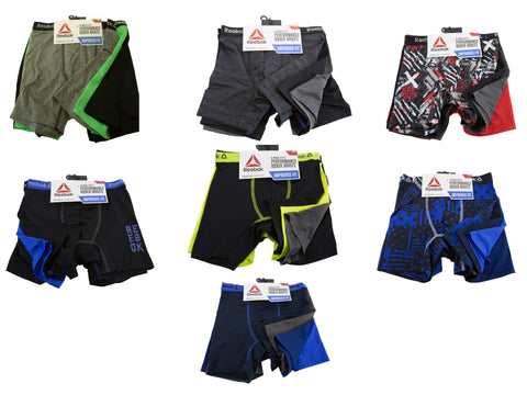 REEBOK Boy's 4 Pack Performance Boxer Briefs NEW
