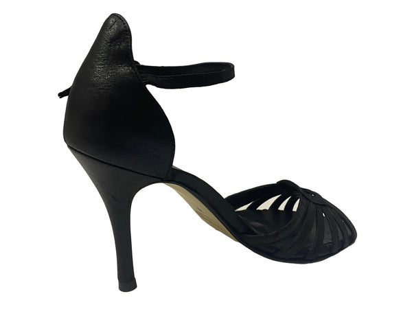 A.P.C. Tango Leike Women's Black Leather Sandals $435 NWOB