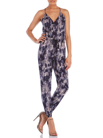 REBECCA MINKOFF Women's Ikat Multi Racerback Blouson Palmer Jumpsuit $328 NWT