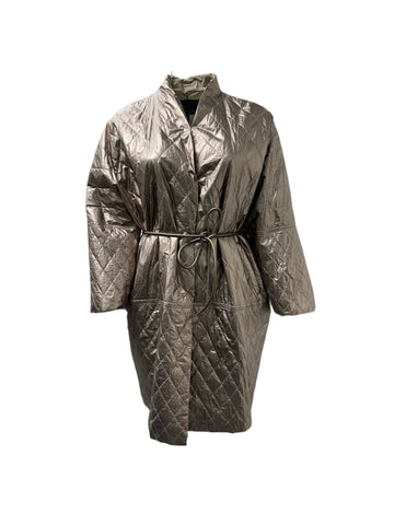 Marina Rinaldi Women's Gold Paola Quilted Jacket NWT