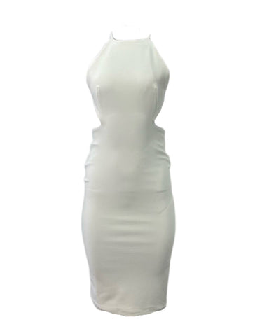 SOLACE London Women's Cream Phoebe Knee Length Dress US 2 NWT