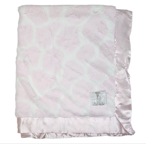 LITTLE GIRAFFE Baby's Pink Luxe Super Soft Chic Printed Blanket 36"x30" NWT